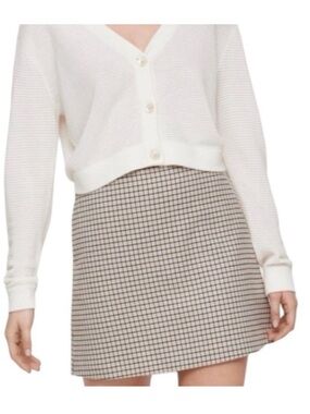 Wilfred Aritzia Plaid Mini Skirt
